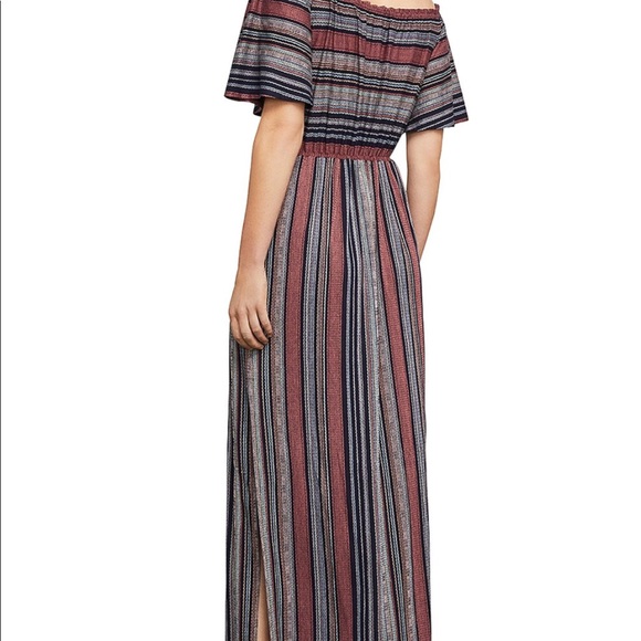 BCBGMAXAZRIA Charla Striped Off-the-Shoulder Maxi - Picture 2 of 2
